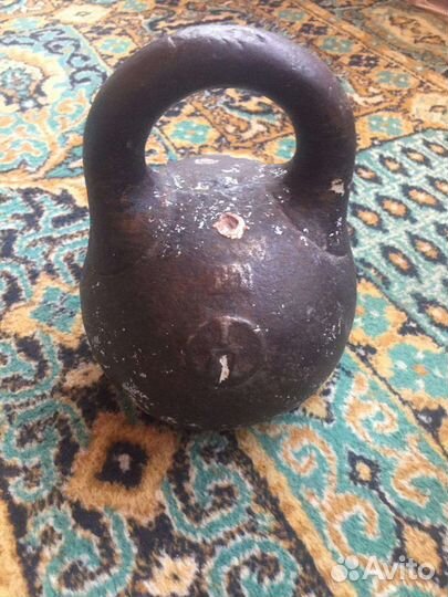 Гиря весовая 1 пуд Царская Россия Клеймо ттз