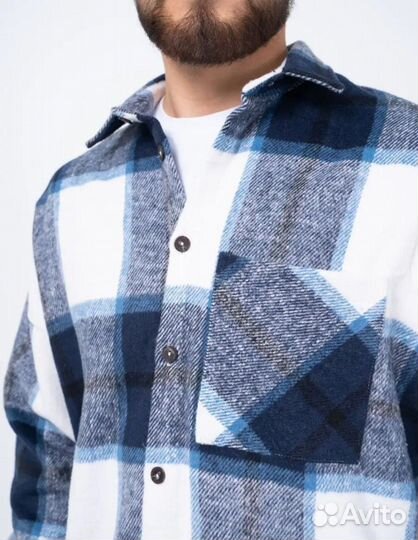 Рубашка тёплая мужская 58