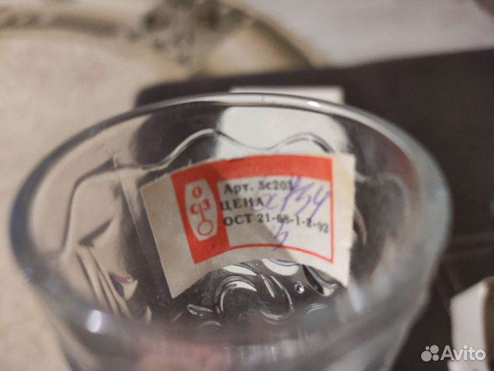 Хрустальные рюмки СССР