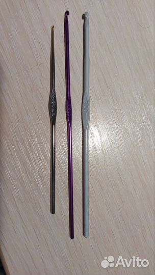 Крючки для вязания 3 мм, 2.5 мм, 1.3 мм