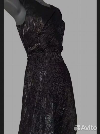 Вечернее блестящее платье серебро Англия р.46-48