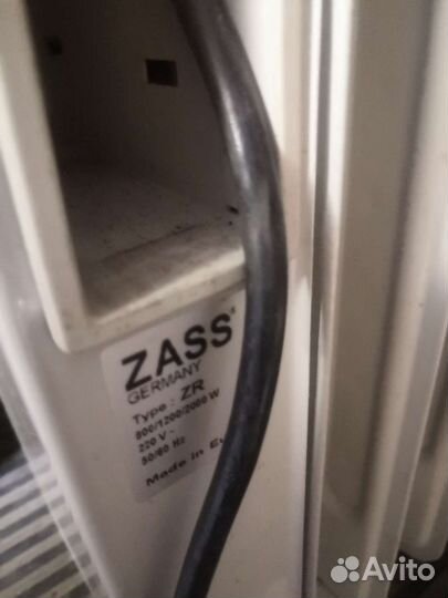 Масляный обогреватель zass germany