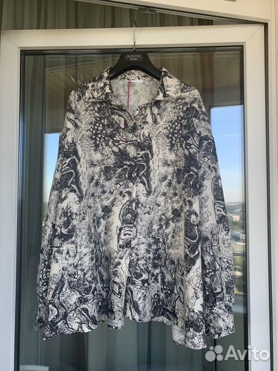 Блузка рубашка лён вискоза новая Италия