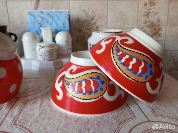 Фарфор, чайник, пиалы СССР