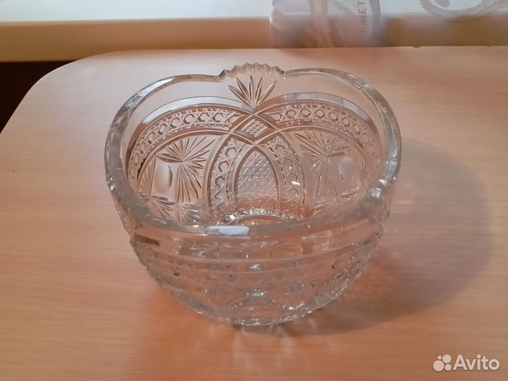 Хрустальная конфетница СССР, салатники хрусталь