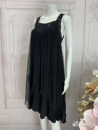 Красивое шелковое платье uluwatu оригинал