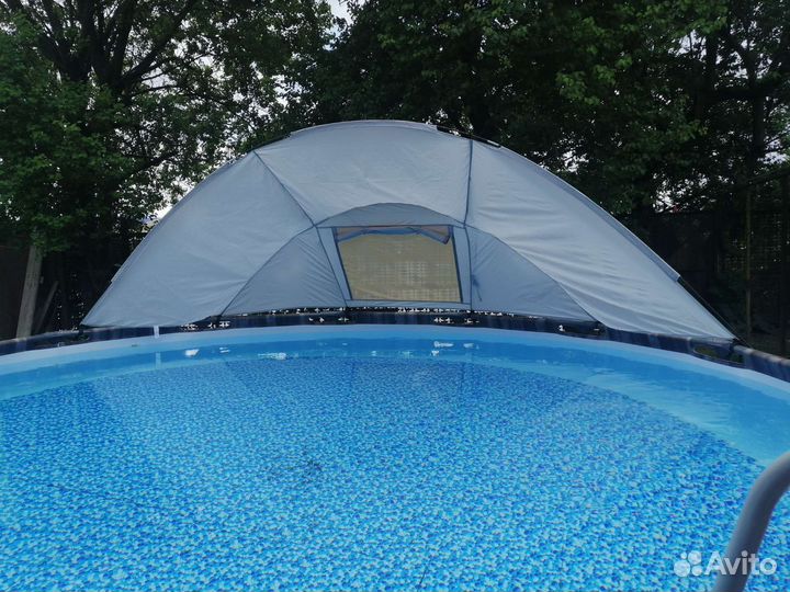 Навес козырёк для бассейна
