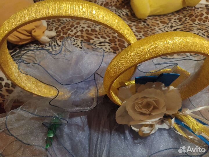 Свадебные кольца на машину