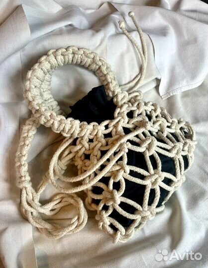 Сумка авоська макраме экосумка