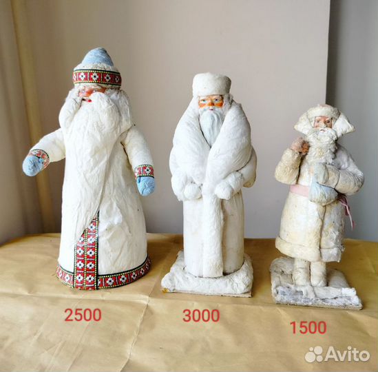 Дед мороз и снегурочка игрушки СССР