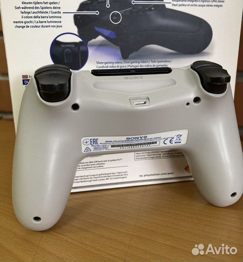 Sony dualshock 4 v2 джойстик белый