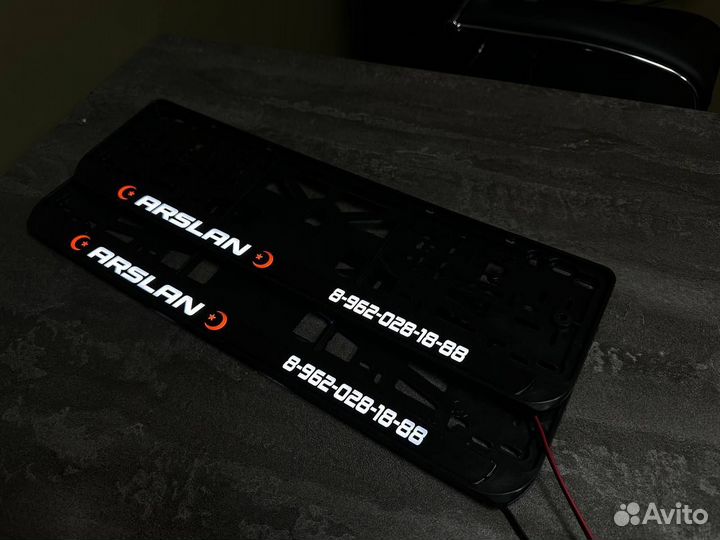 Рамка номера с подсветкой LED