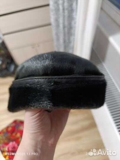 Мужская зимняя кепка из нерпы