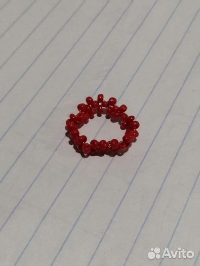 Кольцо из бисера