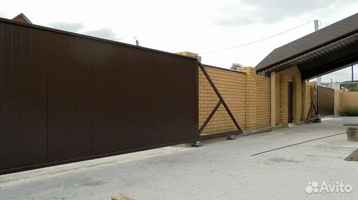 Ворота откатные под ключ