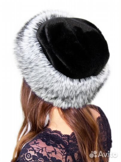 Шапка из экомеха 