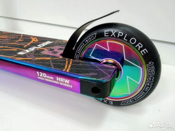 Трюковой самокат explore flaminia deluxe неохром