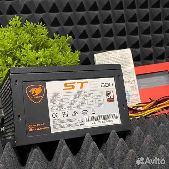 Блок питания cougar 600W STE С чеком