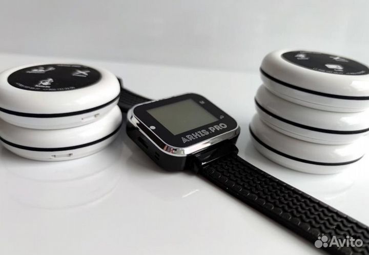 Кнопка вызова официанта в ассортименте с часами