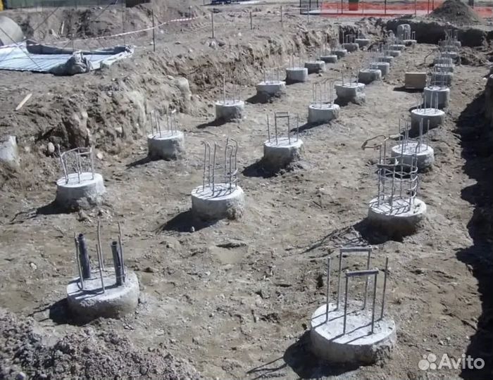 Бурения ям для свай буронабивные (350 мм)