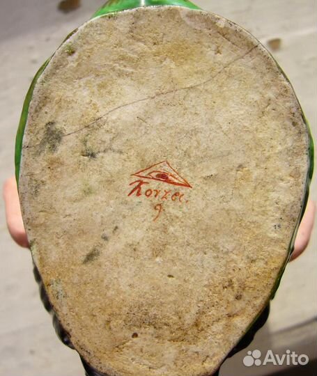 Кружка в виде головы Вакха ф-ка кн. Чарторижского