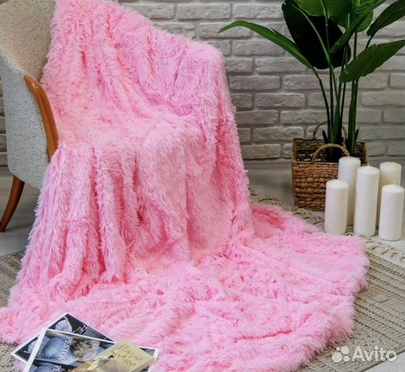 Плед покрывало новые евро пушистые