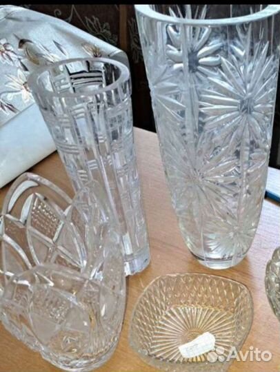 Вазы хрустальные