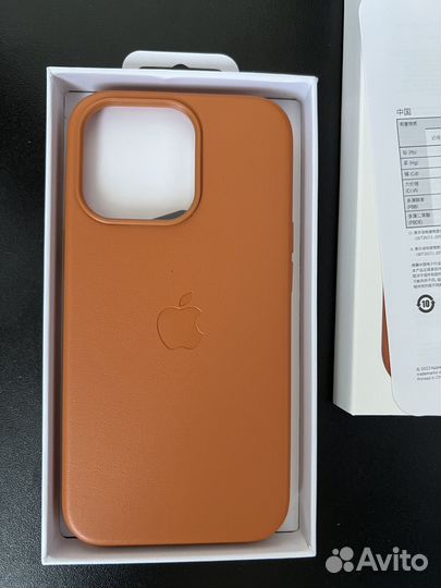 Чехол на iPhone 13 pro кожаный