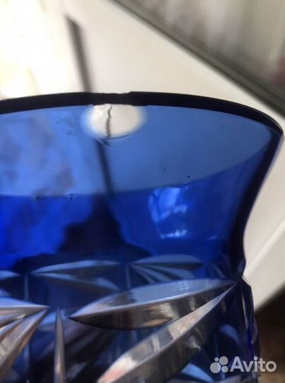 Ваза для цветов хрустальная