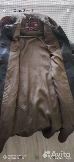 Шуба мутоновая с капюшоном 50 52р