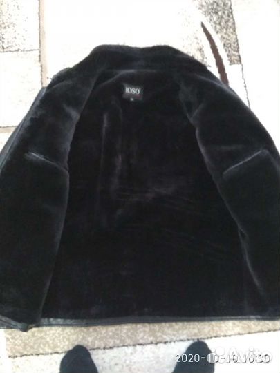 Кожаная куртка мужская новая,фабричная на меху
