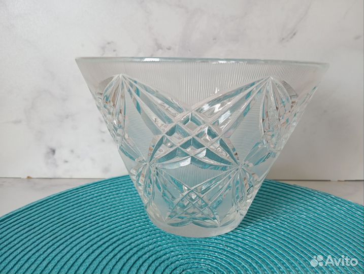 Ваза хрустальная СССР салатник конфетница