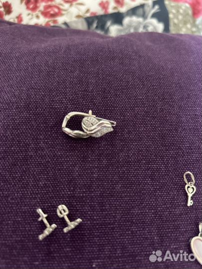 Серьги серебро