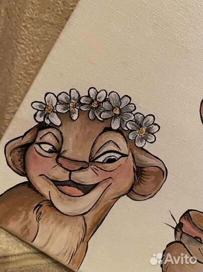 Интерьерные картины на холсте Король лев