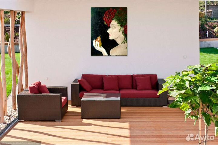 Интерьерная картина масло, холст на подрамнике