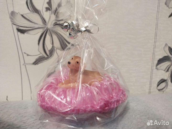 Мыло,мочалка ручная работа.набор подарочный