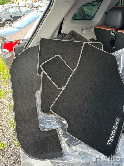 Велюровые коврики в салон chery tiggo8,PRO,MAX