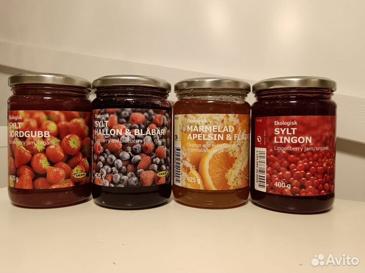 Баночки Икеа Брусника джем/брус