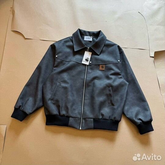 Куртка кожанка carhartt