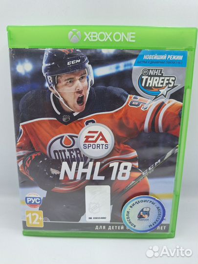 NHL 18 xbox one (б/у, рус.суб.)