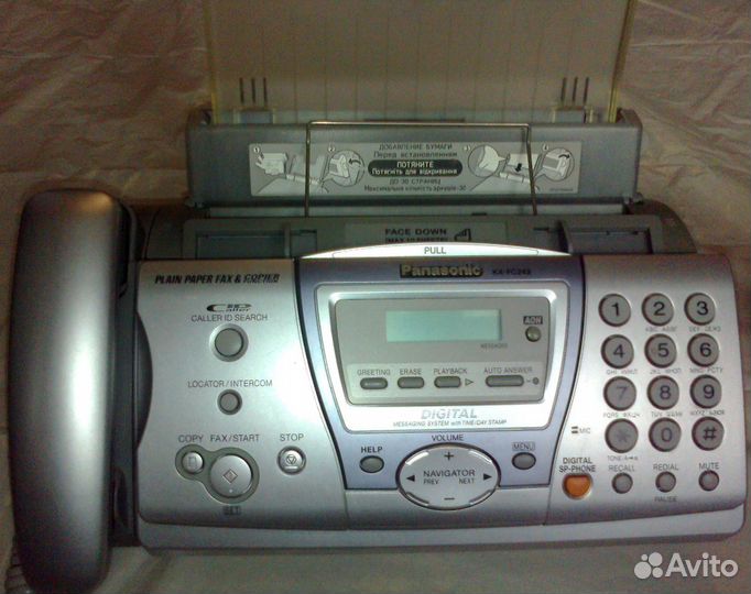 Телефон факс с радиотрубкой Panasonic KX-FC243RU