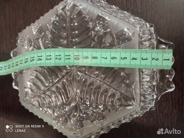 Хрустальное блюдо СССР