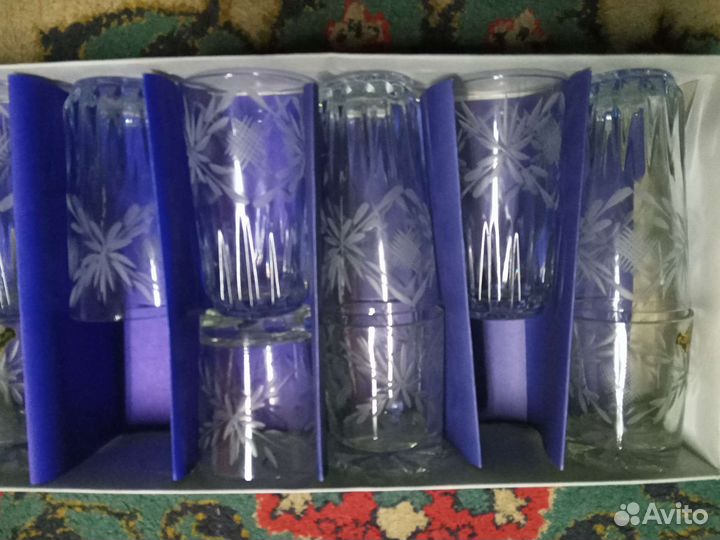 Хрустальные рюмки фужеры