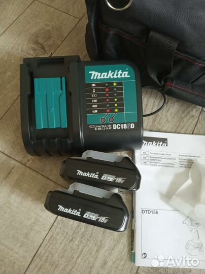 Винтоверт makita DTD156 новый оригинальный