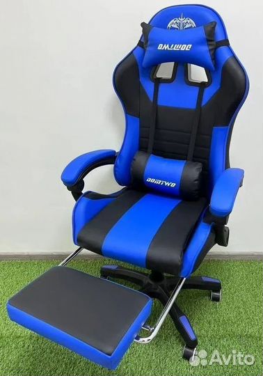 Компьютерное игровое кресло геймерское с массажем