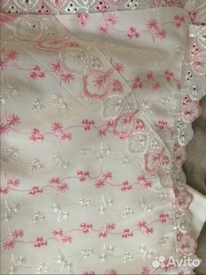 Комплект детского постельного белья с шитьем