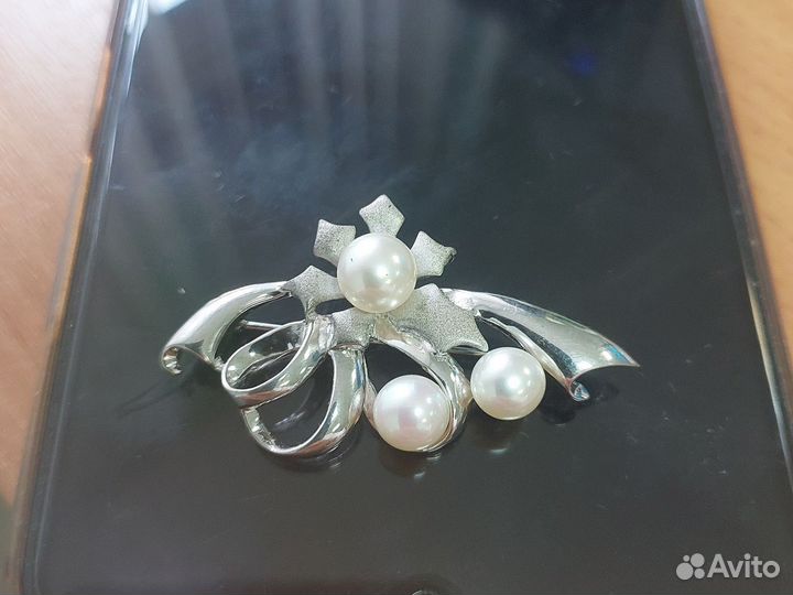 Брошь серебро 925