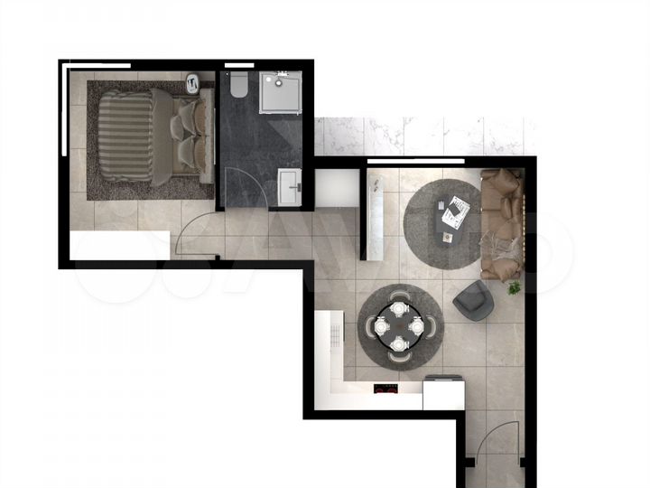 2-к. квартира, 55 м² (Кипр)