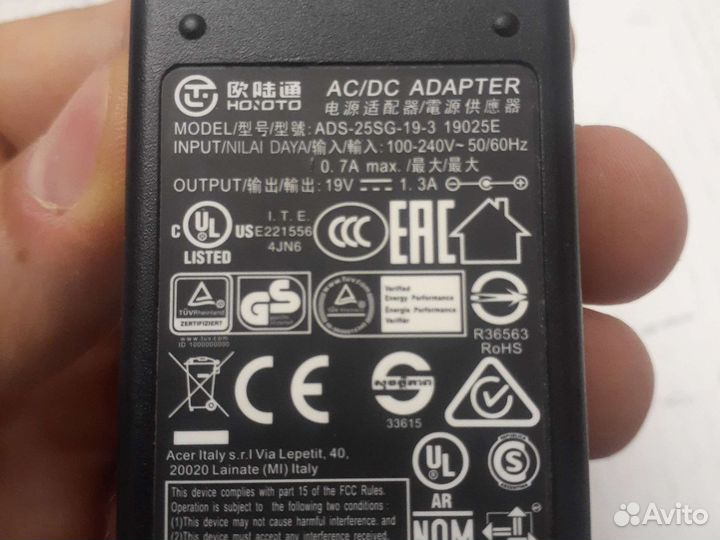 Блок питания для ноутбука acer original