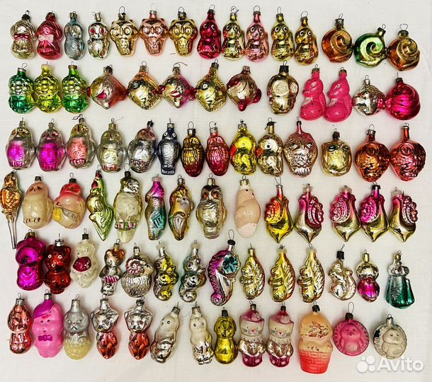 Елочные игрушки винтажные СССР